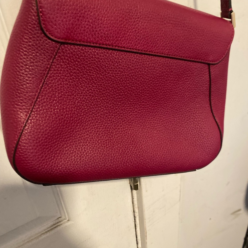 Kate Spade Raspberry Pebbled Leather Mini Crossbody - Picture 6 of 8